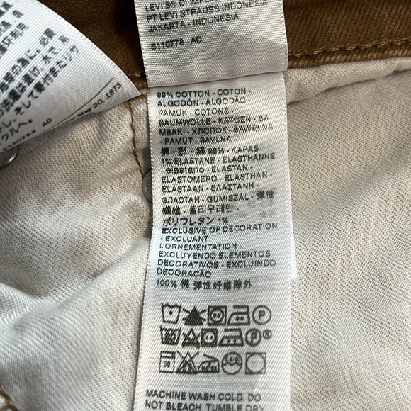 Men’s Levi’s 502 Taper Pants Size 38x32 Brown - Picture 7 of 7